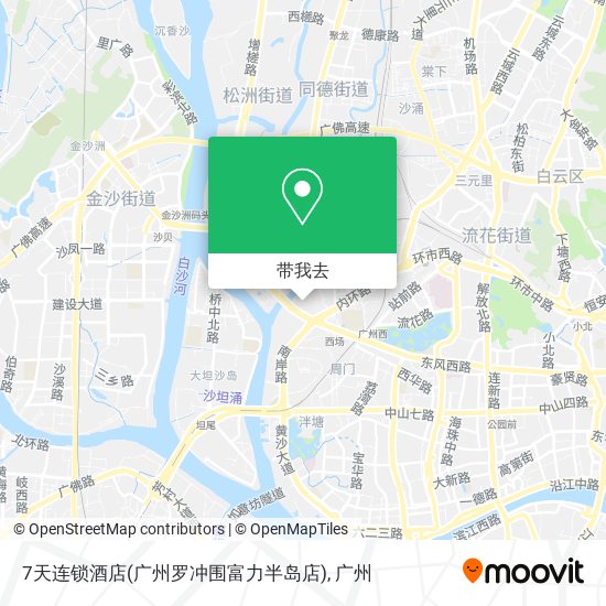 7天连锁酒店(广州罗冲围富力半岛店)地图