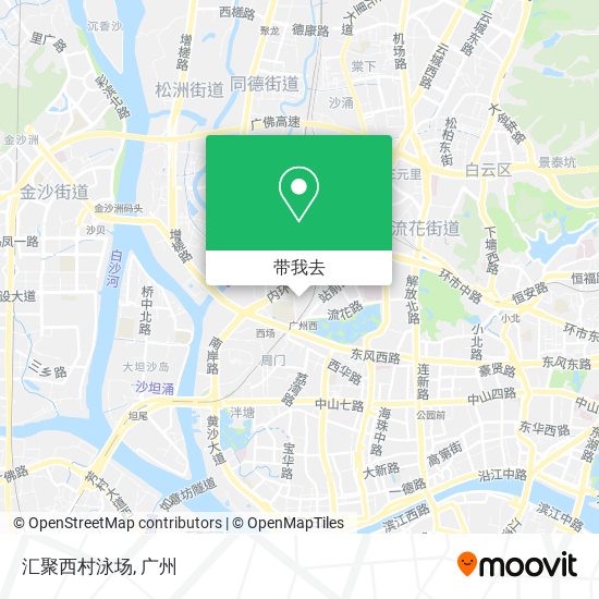 汇聚西村泳场地图