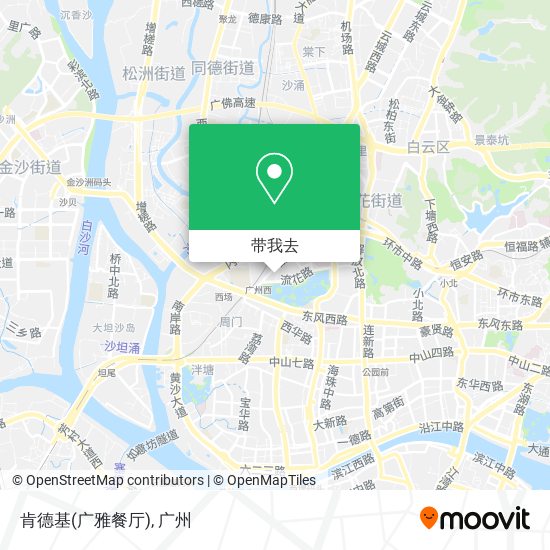 肯德基(广雅餐厅)地图