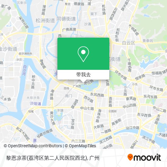 黎恩凉茶(荔湾区第二人民医院西北)地图