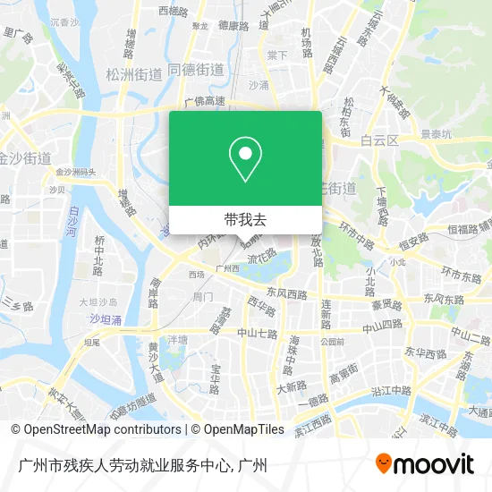 广州市残疾人劳动就业服务中心地图