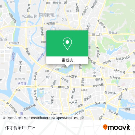 伟才食杂店地图