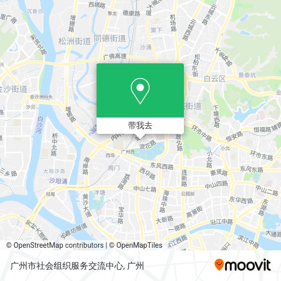 广州市社会组织服务交流中心地图