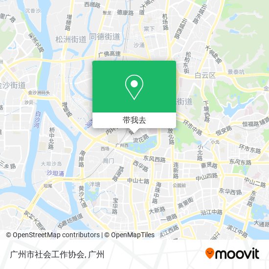 广州市社会工作协会地图