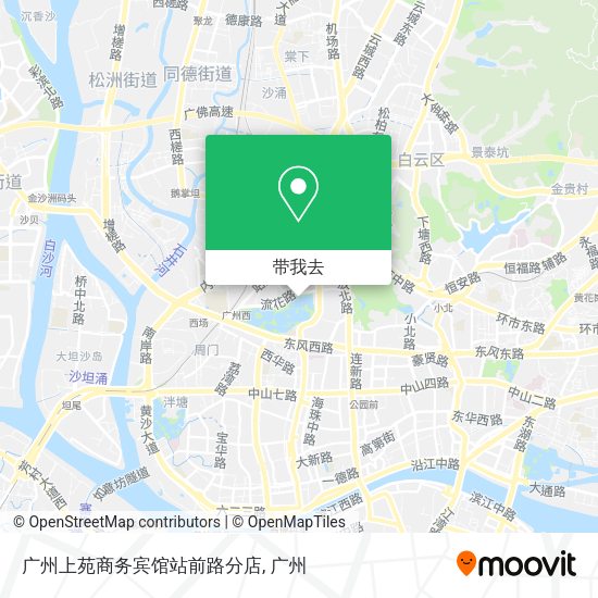 广州上苑商务宾馆站前路分店地图