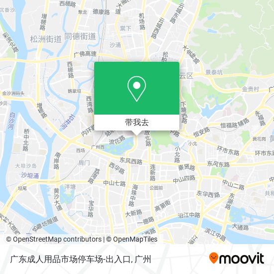 广东成人用品市场停车场-出入口地图