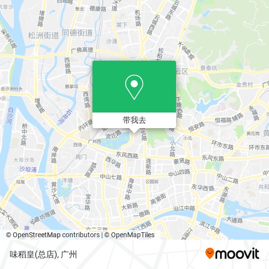 味稻皇(总店)地图