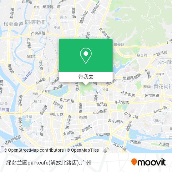 绿岛兰圃parkcafe(解放北路店)地图