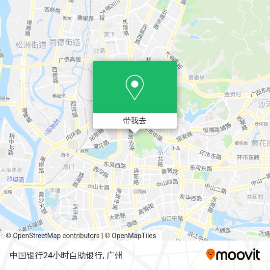 中国银行24小时自助银行地图