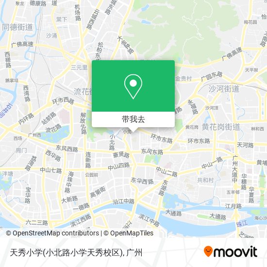 天秀小学(小北路小学天秀校区)地图