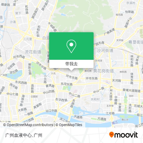 广州血液中心地图