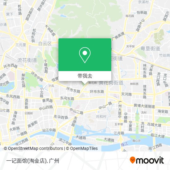 一记面馆(淘金店)地图