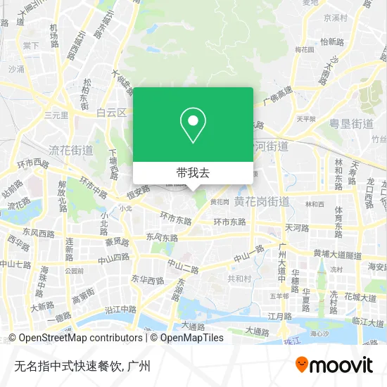 无名指中式快速餐饮地图