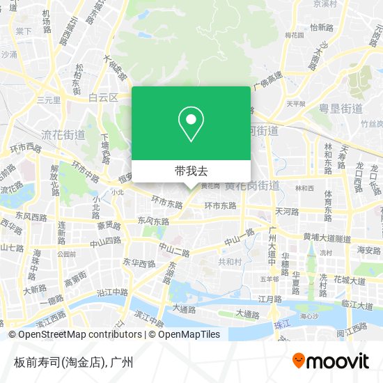 板前寿司(淘金店)地图