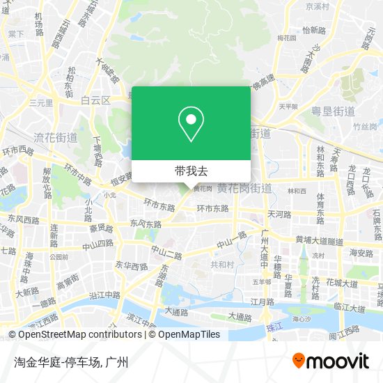 淘金华庭-停车场地图