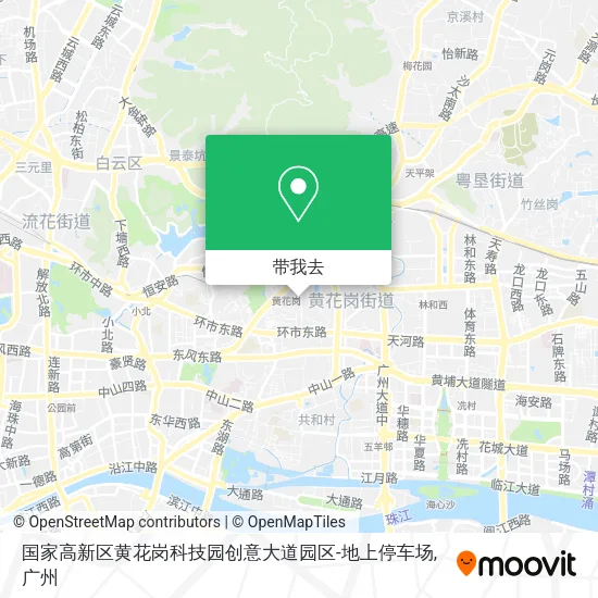国家高新区黄花岗科技园创意大道园区-地上停车场地图