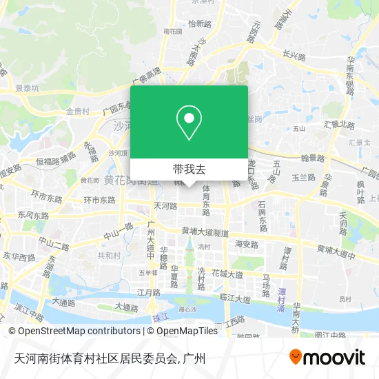 天河南街体育村社区居民委员会地图