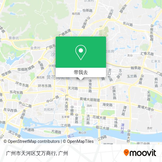 广州市天河区艾万商行地图