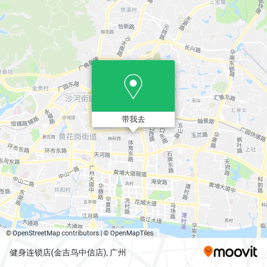 健身连锁店(金吉鸟中信店)地图