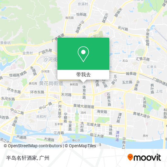 半岛名轩酒家地图