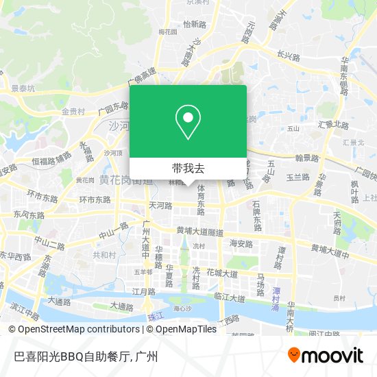 巴喜阳光BBQ自助餐厅地图