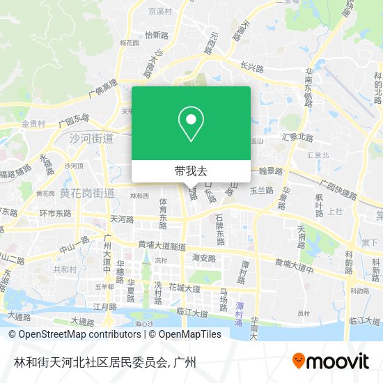 林和街天河北社区居民委员会地图