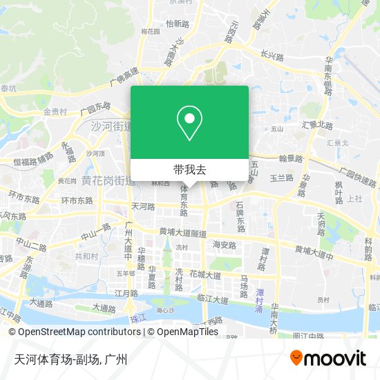 天河体育场-副场地图