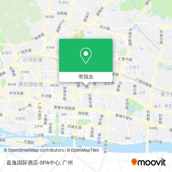 嘉逸国际酒店-SPA中心地图