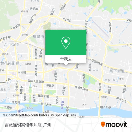 吉旅连锁宾馆华师店地图