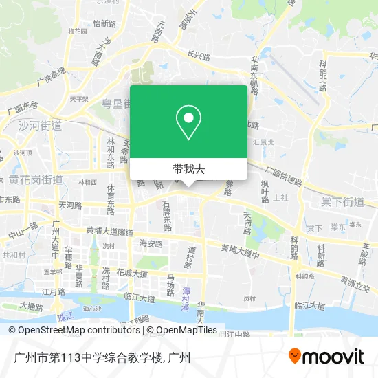 广州市第113中学综合教学楼地图