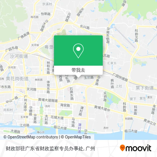 财政部驻广东省财政监察专员办事处地图
