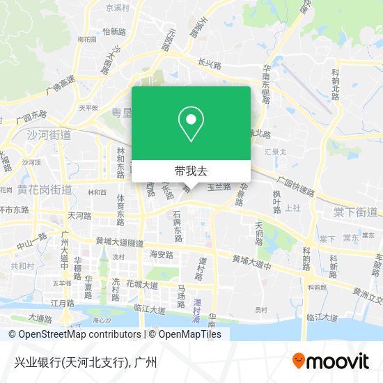兴业银行(天河北支行)地图