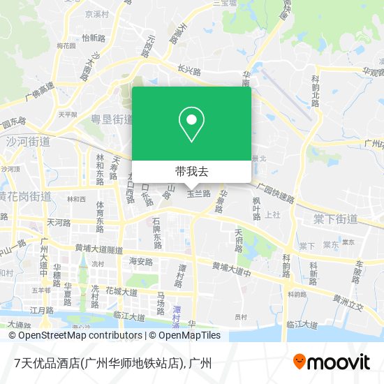 7天优品酒店(广州华师地铁站店)地图
