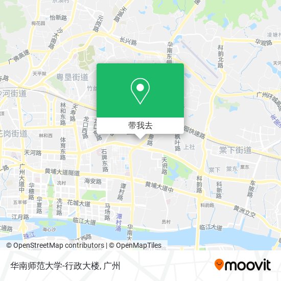 华南师范大学-行政大楼地图