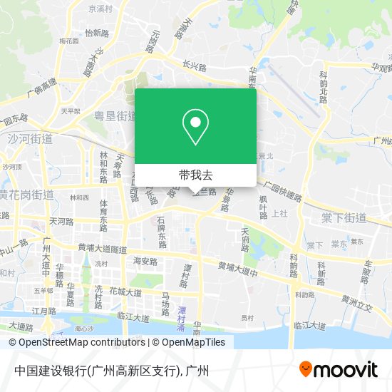 中国建设银行(广州高新区支行)地图