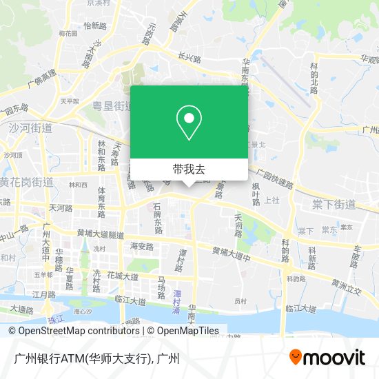 广州银行ATM(华师大支行)地图