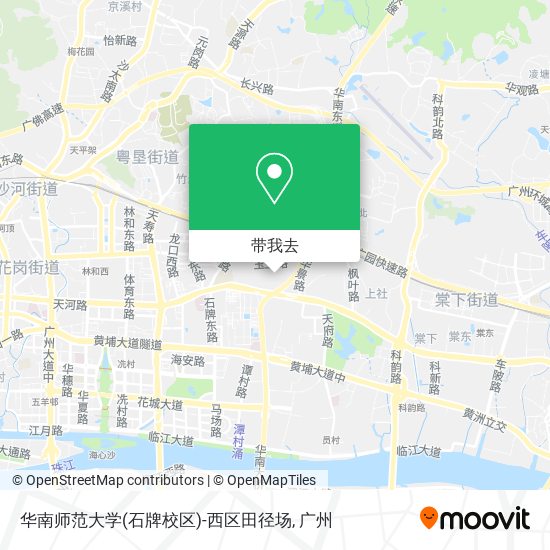 华南师范大学(石牌校区)-西区田径场地图