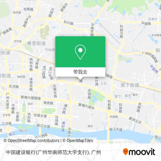 中国建设银行(广州华南师范大学支行)地图