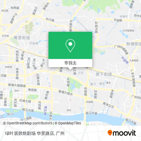 绿叶居烘焙剧场 华景路店地图