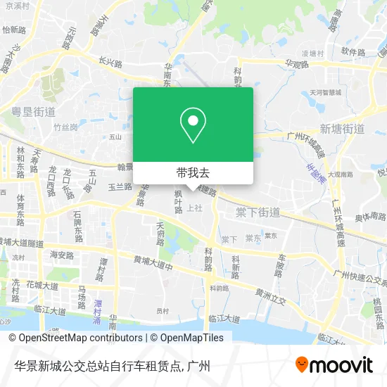 华景新城公交总站自行车租赁点地图