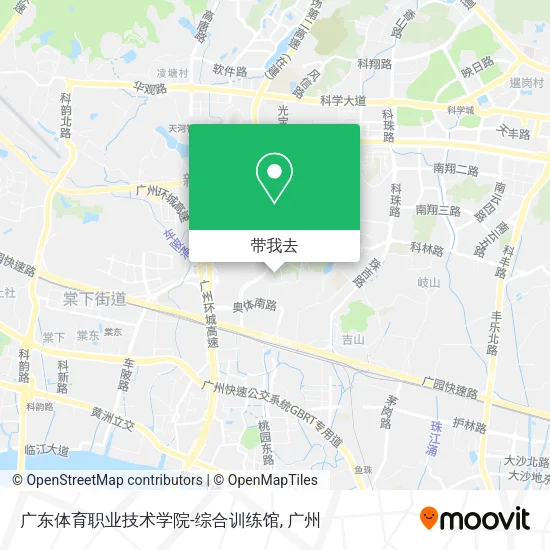 广东体育职业技术学院-综合训练馆地图