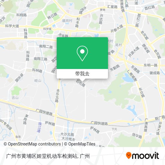 广州市黄埔区姬堂机动车检测站地图