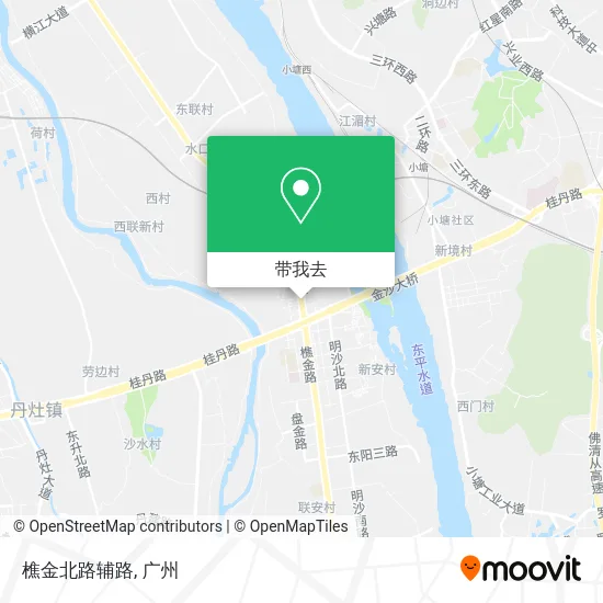 樵金北路辅路地图