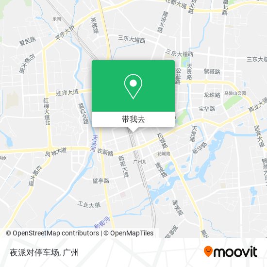 夜派对停车场地图