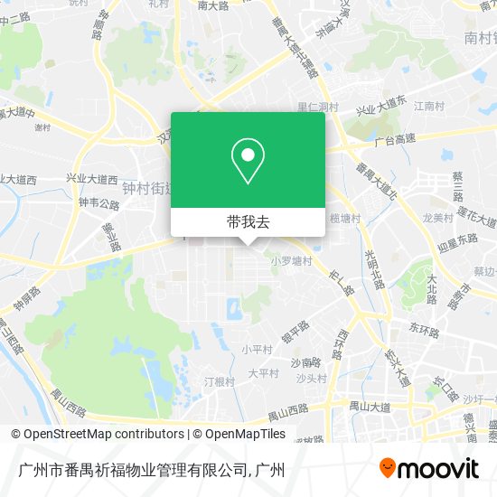 广州市番禺祈福物业管理有限公司地图