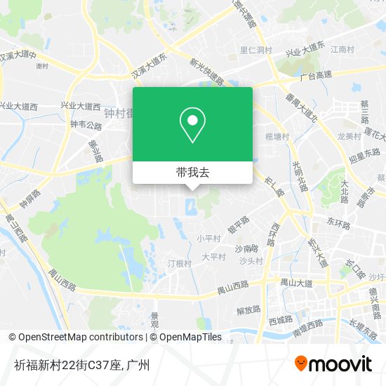 祈福新村22街C37座地图