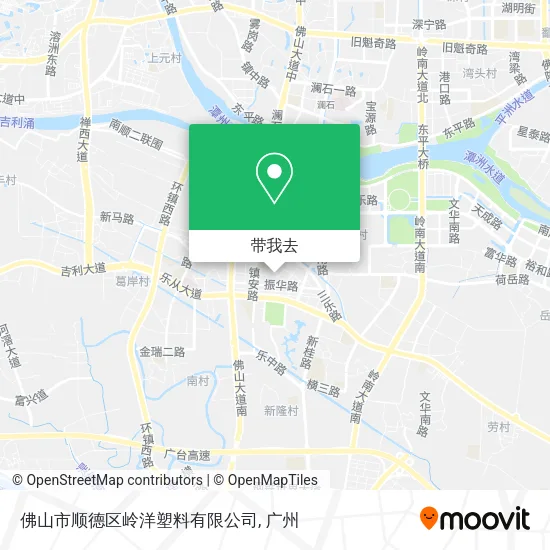 佛山市顺德区岭洋塑料有限公司地图