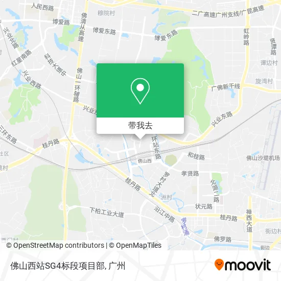 佛山西站SG4标段项目部地图