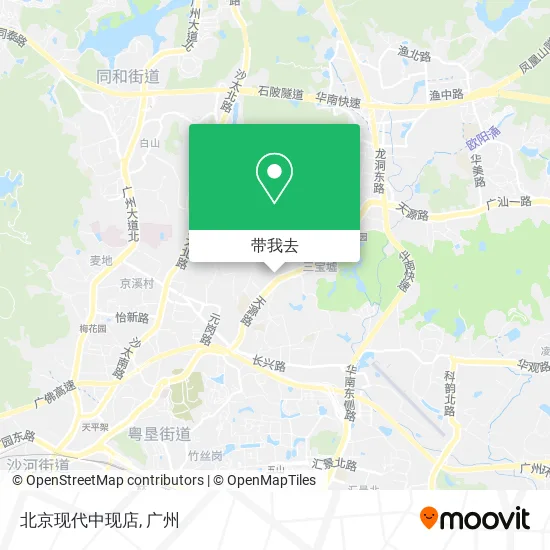 北京现代中现店地图