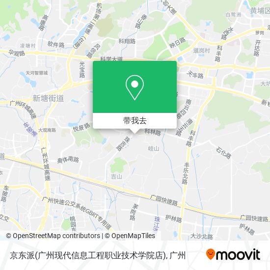 京东派(广州现代信息工程职业技术学院店)地图